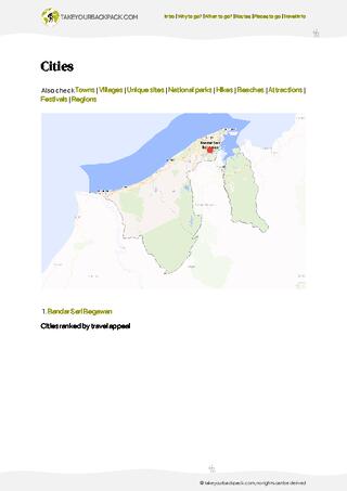 example page 4 from our offline Travel Guide for Brunei
