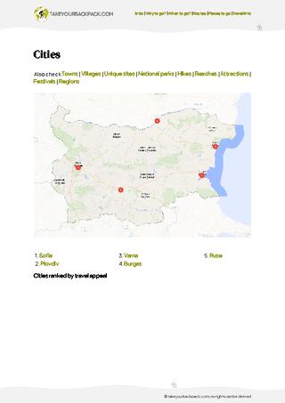 example page 4 from our offline Travel Guide for Bulgaria