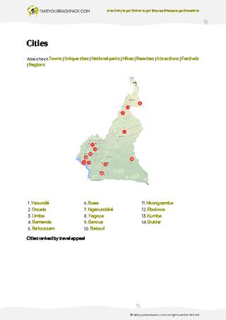 example page 4 from our offline Travel Guide for Cameroon