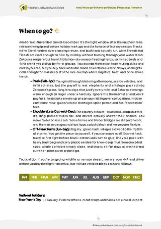 example page 1 from our offline Travel Guide for Chad