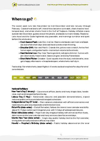 example page 1 from our offline Travel Guide for Djibouti