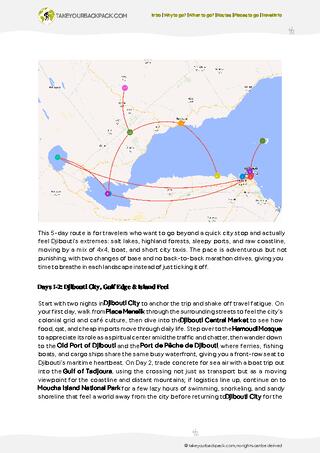 example page 2 from our offline Travel Guide for Djibouti