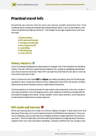 example page 5 from our offline Travel Guide for Djibouti