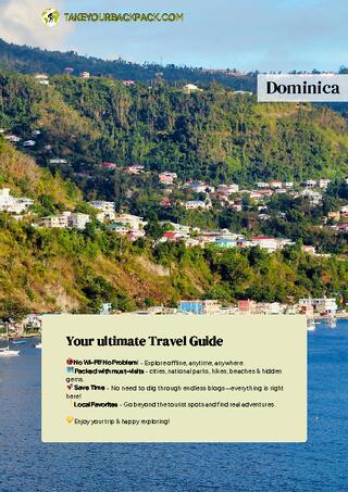 example page 0 from our offline Travel Guide for Dominica