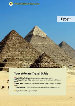 example page 0 from our offline Travel Guide for Egypt