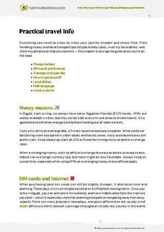 example page 5 from our offline Travel Guide for Egypt