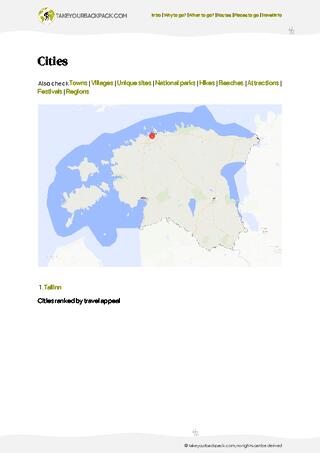 example page 4 from our offline Travel Guide for Estonia