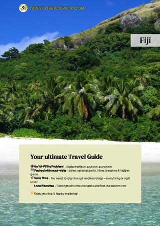 example page 0 from our offline Travel Guide for Fiji