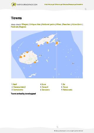 example page 4 from our offline Travel Guide for Fiji