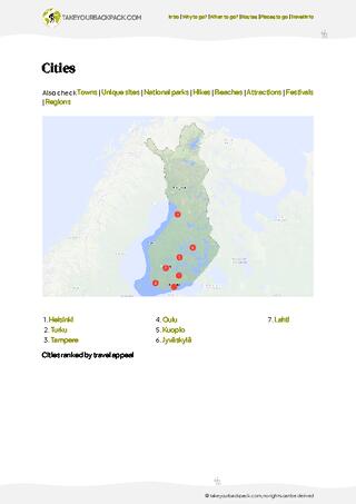example page 4 from our offline Travel Guide for Finland
