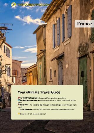 example page 0 from our offline Travel Guide for France