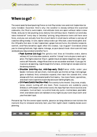 example page 1 from our offline Travel Guide for France