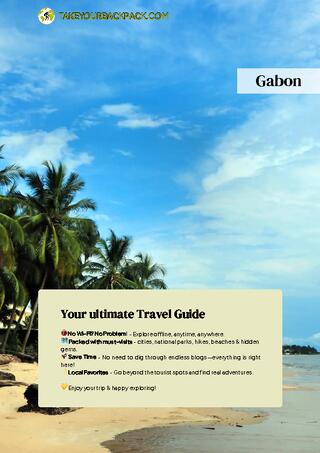 example page 0 from our offline Travel Guide for Gabon