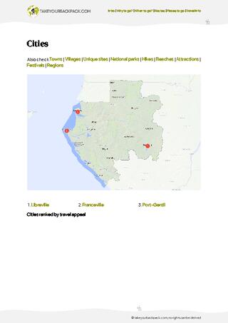example page 4 from our offline Travel Guide for Gabon