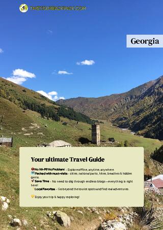 example page 0 from our offline Travel Guide for Georgia