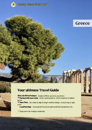 example page 0 from our offline Travel Guide for Greece