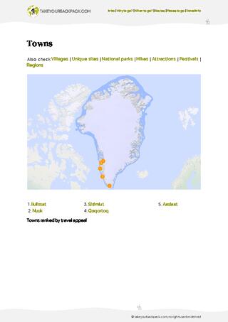 example page 4 from our offline Travel Guide for Greenland