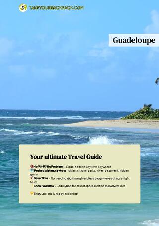 example page 0 from our offline Travel Guide for Guadeloupe