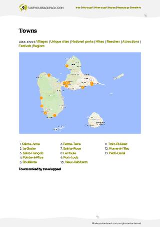 example page 4 from our offline Travel Guide for Guadeloupe