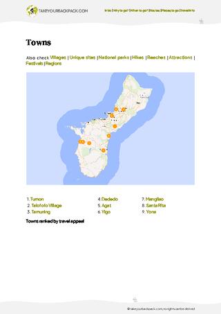 example page 4 from our offline Travel Guide for Guam