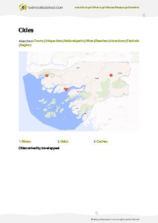 example page 4 from our offline Travel Guide for Guinea-Bissau