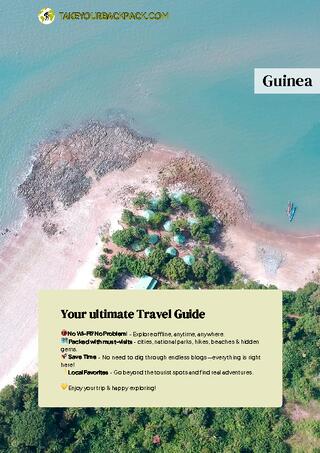 example page 0 from our offline Travel Guide for Guinea