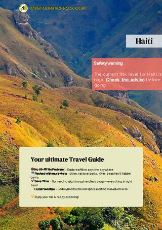 example page 0 from our offline Travel Guide for Haiti