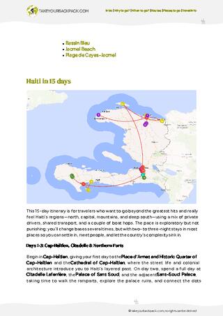 example page 2 from our offline Travel Guide for Haiti