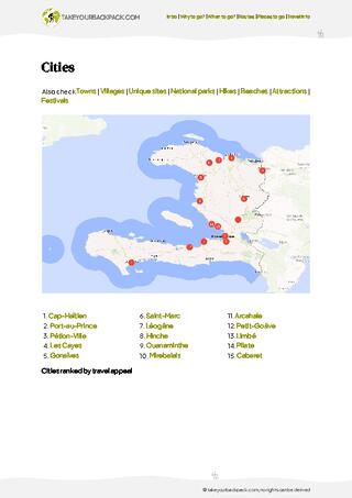 example page 4 from our offline Travel Guide for Haiti