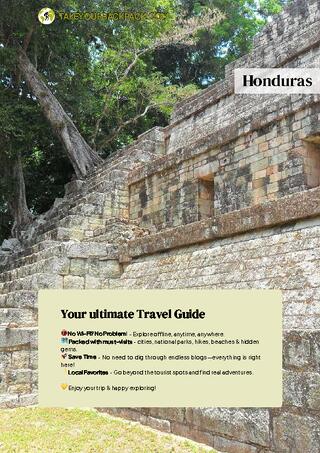 example page 0 from our offline Travel Guide for Honduras