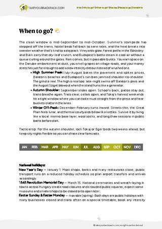 example page 1 from our offline Travel Guide for Hungary