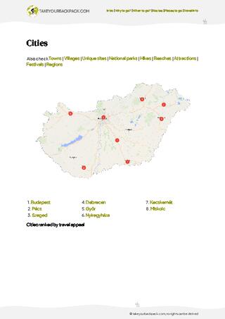 example page 4 from our offline Travel Guide for Hungary