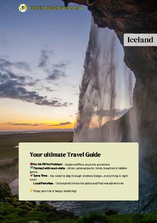 example page 0 from our offline Travel Guide for Iceland