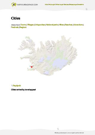 example page 4 from our offline Travel Guide for Iceland