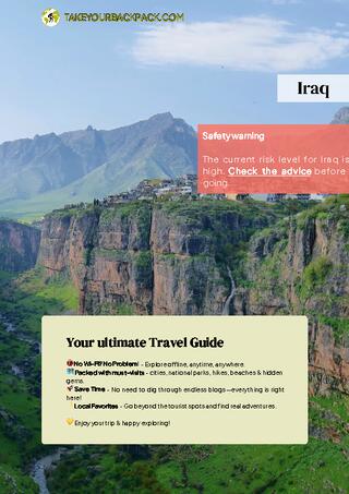 example page 0 from our offline Travel Guide for Iraq
