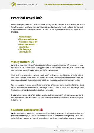 example page 5 from our offline Travel Guide for Iraq
