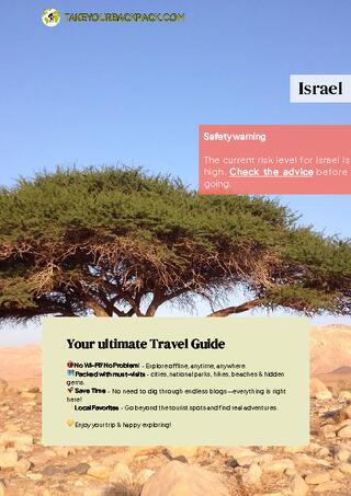 example page 0 from our offline Travel Guide for Israel
