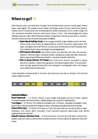 example page 1 from our offline Travel Guide for Israel