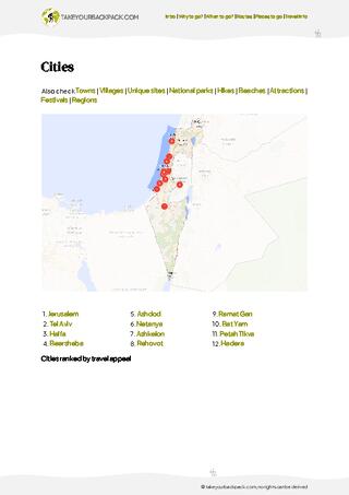 example page 4 from our offline Travel Guide for Israel