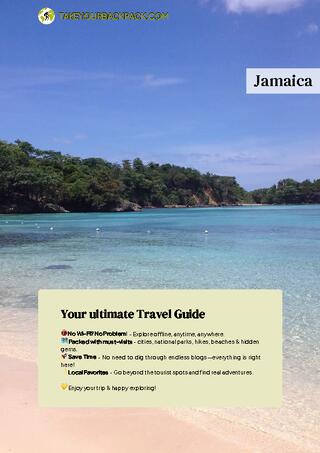 example page 0 from our offline Travel Guide for Jamaica