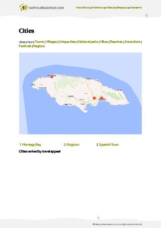 example page 4 from our offline Travel Guide for Jamaica