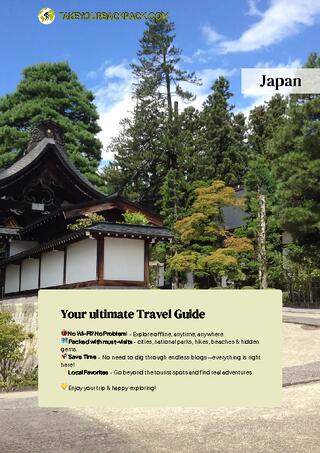 example page 0 from our offline Travel Guide for Japan