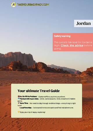 example page 0 from our offline Travel Guide for Jordan