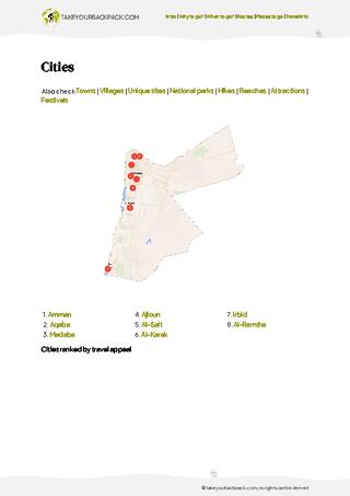 example page 4 from our offline Travel Guide for Jordan