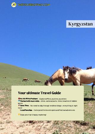 example page 0 from our offline Travel Guide for Kyrgyzstan