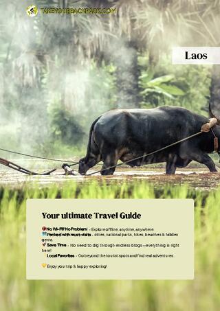 example page 0 from our offline Travel Guide for Laos