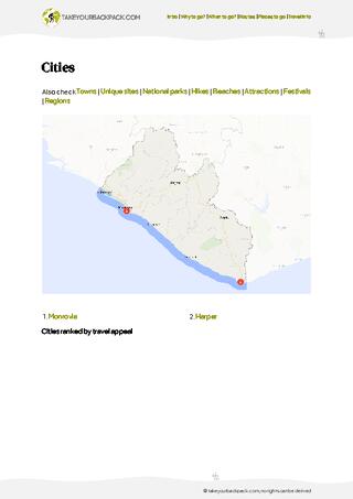 example page 4 from our offline Travel Guide for Liberia