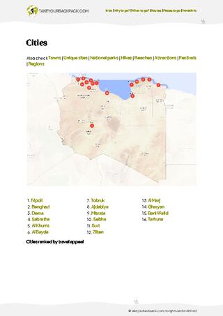 example page 4 from our offline Travel Guide for Libya
