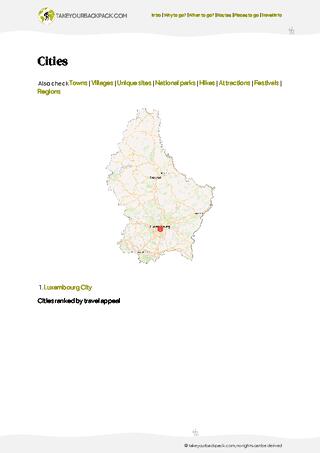 example page 4 from our offline Travel Guide for Luxembourg