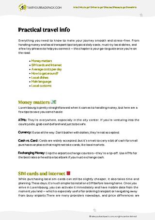 example page 5 from our offline Travel Guide for Luxembourg